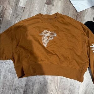 Men's Brown Sweatshirt with Embroidered Logo